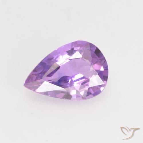 0.63ct طبيعي بنفسجى سوسنى زفير, شكل الكمثرى, VVS-VS