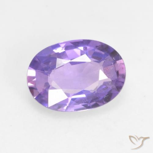 0.66ct طبيعي بنفسجى وردى فاتح زفير, بيضوي, VVS-VS