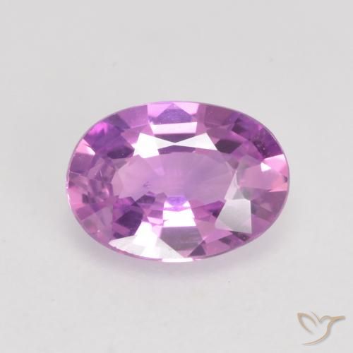 0.59ct طبيعي أرجوانى كثيف زفير, بيضوي, VVS-VS