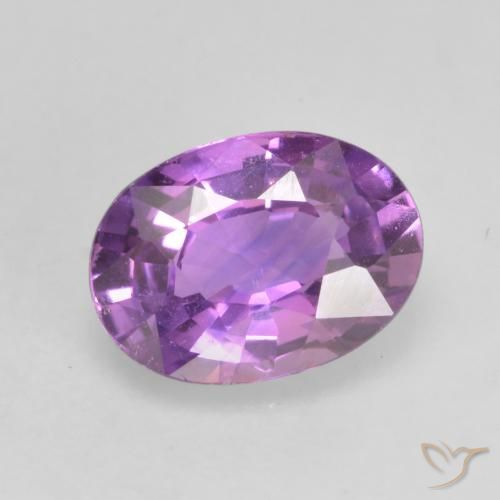 0.70ct طبيعي بنفسجي أرجواني زفير, بيضوي, VVS-VS