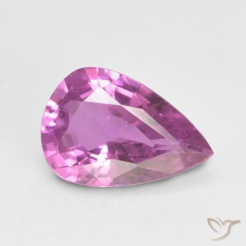 0.60ct طبيعي أرجوانى كثيف زفير, شكل الكمثرى, VVS-VS
