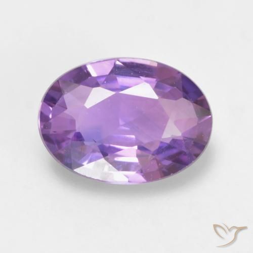 0.58ct طبيعي بنفسجى وردى متوسط زفير, بيضوي, VVS-VS