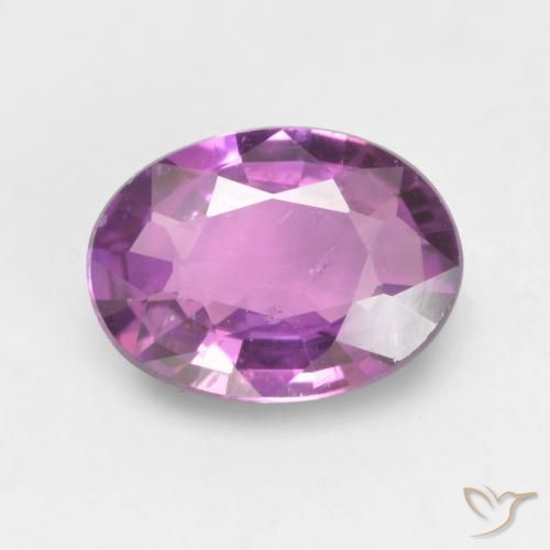 0.55ct طبيعي أرجوانى كهربائى زفير, بيضوي, VVS-VS