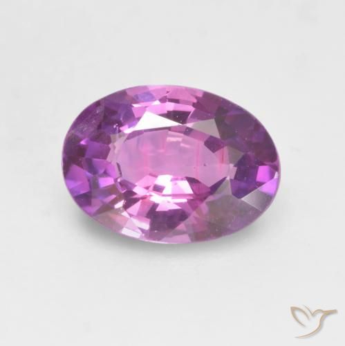 0.65ct طبيعي أرجوانى كثيف زفير, بيضوي, VVS-VS