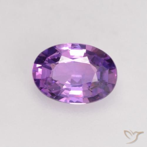 0.68ct طبيعي بنفسجى غامق زفير, بيضوي, VVS