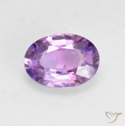 0.64ct طبيعي أرجوانى فاتح زفير, بيضوي, VVS-VS