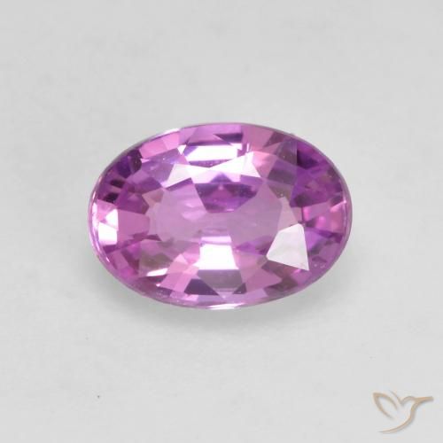 0.61ct طبيعي أرجوانى وردى كثيف زفير, بيضوي, VVS-VS, Photo A