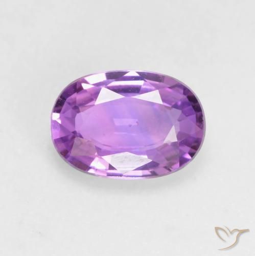 0.64ct طبيعي أرجوانى بنفسجى زفير, بيضوي, VVS-VS