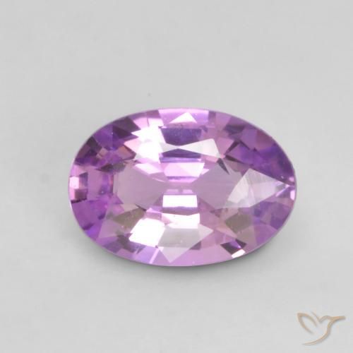 0.58ct طبيعي أرجوانى كهربائى زفير, بيضوي, VVS-VS