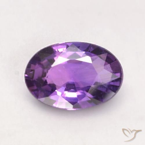 0.53ct طبيعي بنفسجى متوسط زفير, بيضوي, VVS-VS