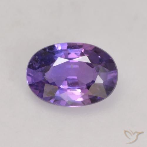 0.50ct طبيعي أرجوانى غامق زفير, بيضوي, قليلا جدا