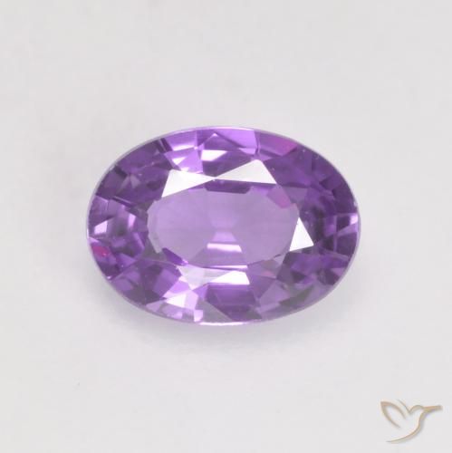 0.56ct طبيعي بنفسجى متوسط زفير, بيضوي, قليلا جدا