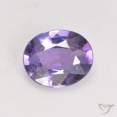 0.66ct طبيعي بنفسجى غامق زفير, بيضوي, قليلا جدا