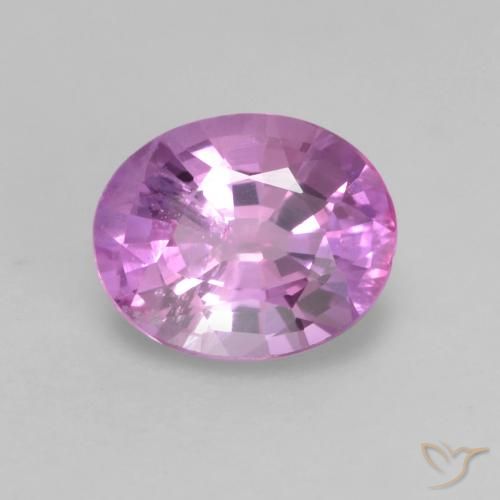 0.53ct طبيعي أرجوانى متوسط زفير, بيضوي, قليلا جدا