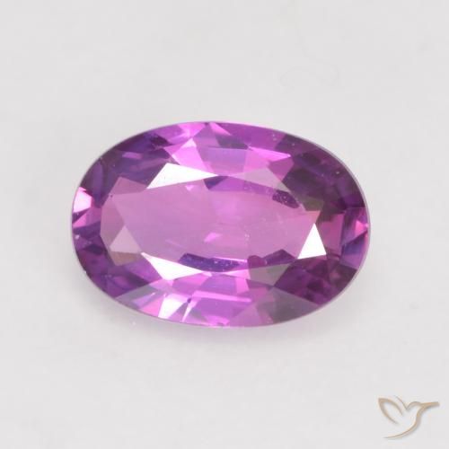 0.54ct طبيعي أرجوانى كهربائى زفير, بيضوي, VVS-VS