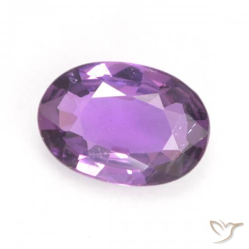 0.52ct طبيعي بنفسجى متوسط زفير, بيضوي, VVS-VS