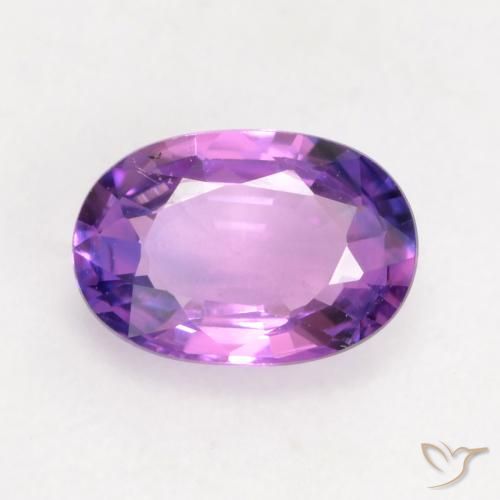 0.63ct طبيعي بنفسجى متوسط زفير, بيضوي, VVS-VS