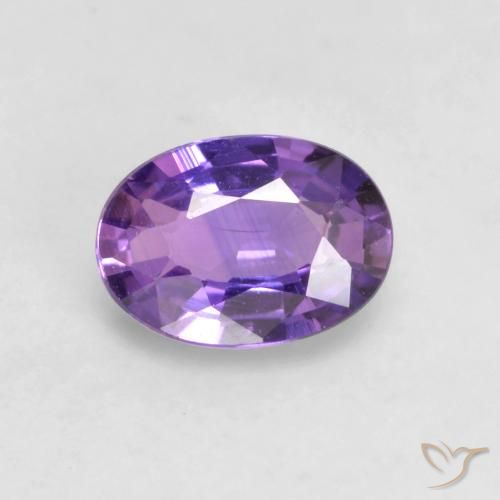0.51ct طبيعي بنفسجى وردى زفير, بيضوي, قليلا جدا