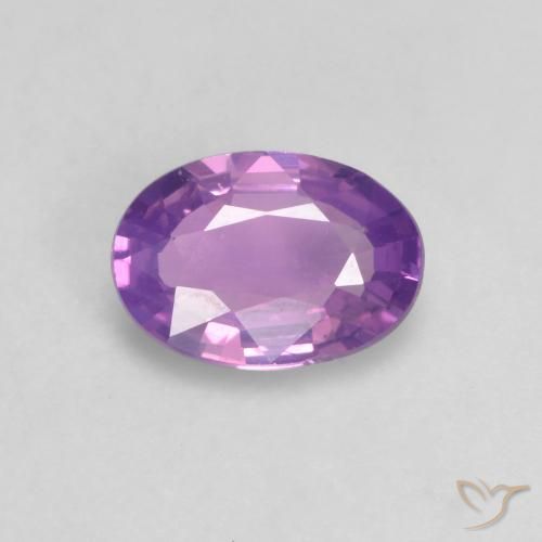 0.63ct طبيعي بنفسجى متوسط زفير, بيضوي, VVS-VS