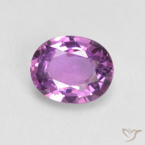 0.57ct طبيعي أرجوانى بنفسجى زفير, بيضوي, قليلا جدا