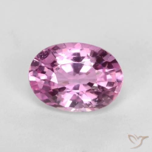 0.83ct طبيعي أرجوانى وردى زفير, بيضوي, VVS-VS