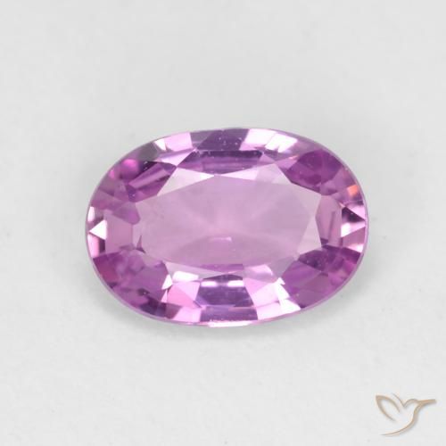 0.73ct طبيعي أرجوانى وردى كثيف زفير, بيضوي, VVS-VS