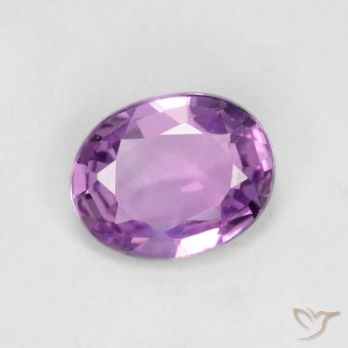 0.42ct طبيعي بنفسجى وردى حيوى زفير, بيضوي, VVS-VS