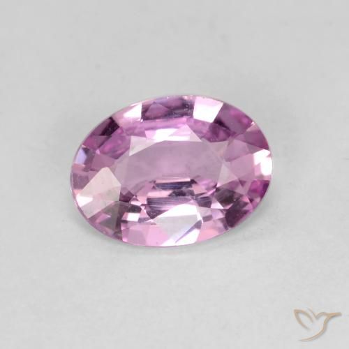 0.71ct طبيعي أرجوانى وردى زفير, بيضوي, VVS-VS