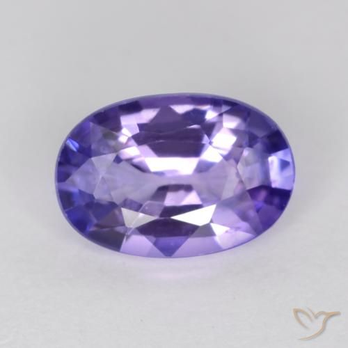 0.55ct طبيعي أرجوانى غامق زفير, بيضوي, قليلا جدا
