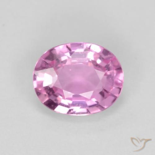 0.47ct طبيعي وردى-أرجوانى زفير, بيضوي, قليلا جدا