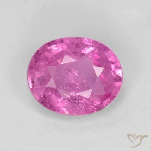 0.73ct طبيعي أرجوانى كثيف زفير, بيضوي, SI