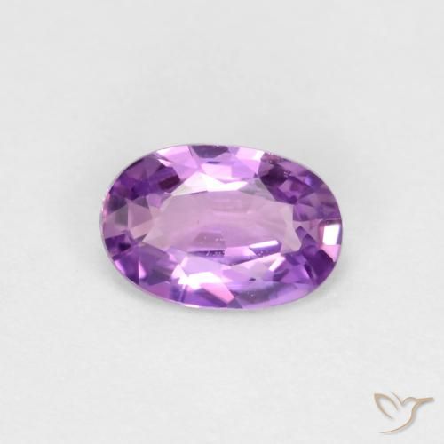 0.43ct طبيعي أرجوانى كهربائى زفير, بيضوي, قليلا جدا