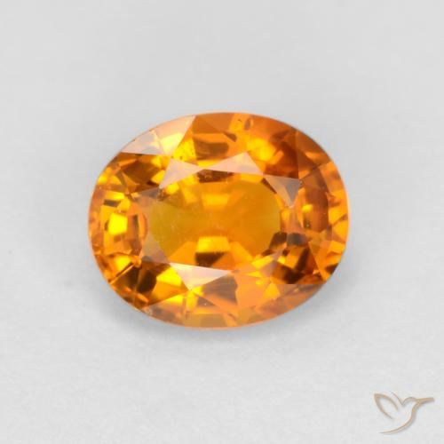0.72ct طبيعي ذهب زفير, بيضوي, قليلا جدا