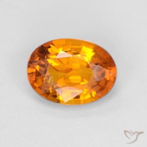 0.70ct طبيعي برتقالي زاهى زفير, بيضوي, قليلا جدا