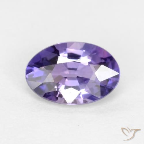0.53ct طبيعي أرجوانى غامق زفير, بيضوي, VVS-VS
