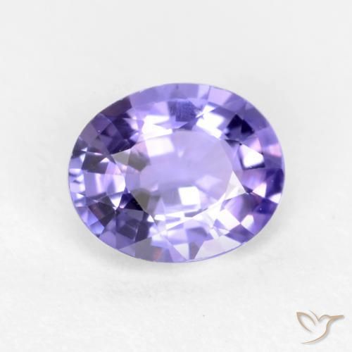 0.48ct طبيعي بنفسجي وردي زفير, بيضوي, قليلا جدا