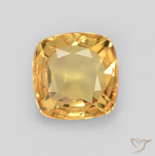 0.64ct طبيعي ذهبى داكن-متوسط زفير, وسادة, قليلا جدا