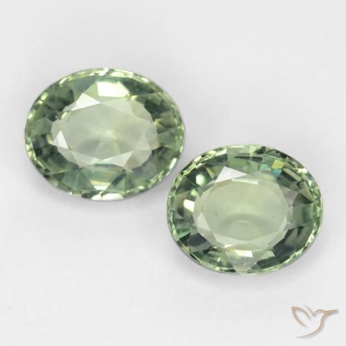 1.58ctw طبيعي Medium Light Green زفير, بيضوي, VVS-VS
