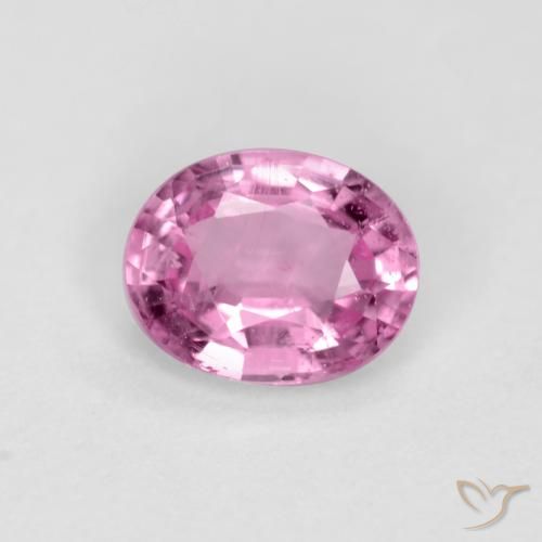 0.45ct طبيعي وردى أرجوانى ملكى زفير, بيضوي, VS-SI