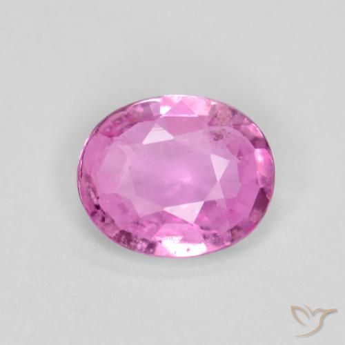 0.33ct طبيعي أرجوانى متوسط زفير, بيضوي, VS-SI