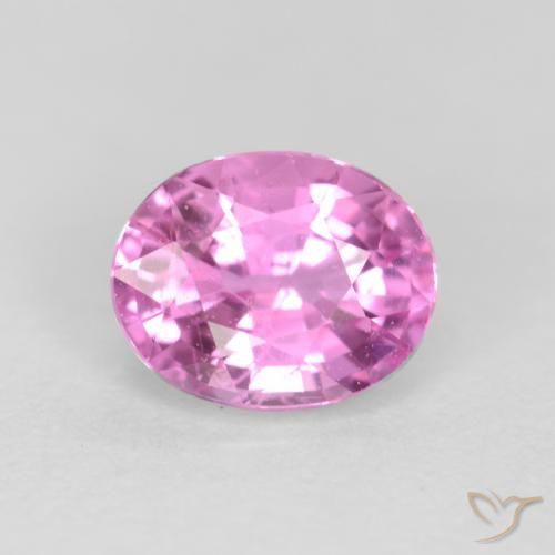 0.45ct طبيعي وردى-أرجوانى زفير, بيضوي, قليلا جدا