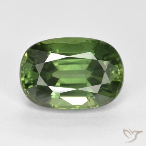 4.44ct طبيعي أخضر دافئ زفير, بيضوي, VVS-VS