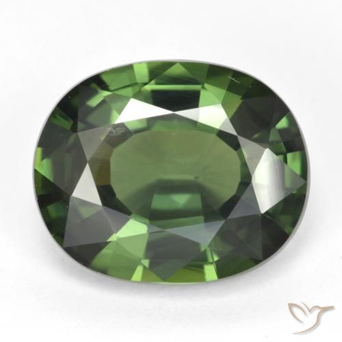 6.03ct طبيعي أخصر بنى زفير, بيضوي, VVS-VS