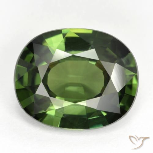 5.52ct طبيعي أخضر ترابى زفير, بيضوي, VVS-VS