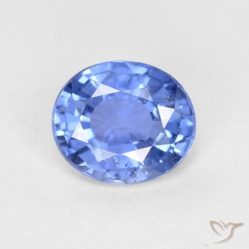 0.55ct طبيعي أزرق بحرى فاتح زفير, بيضوي, VS-SI