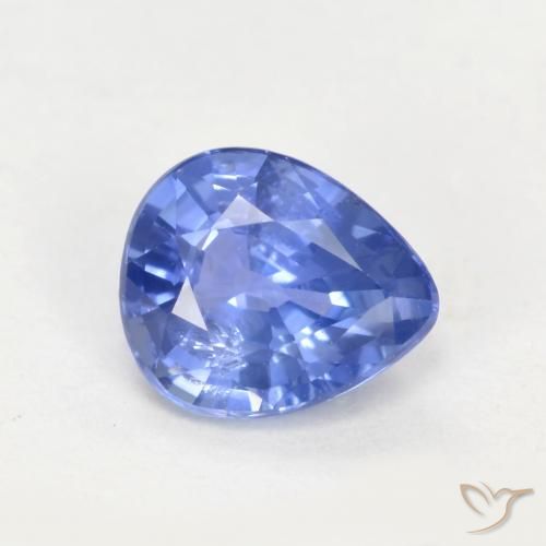 0.67ct طبيعي أزرق بحرى متوسك زفير, شكل الكمثرى, VS-SI
