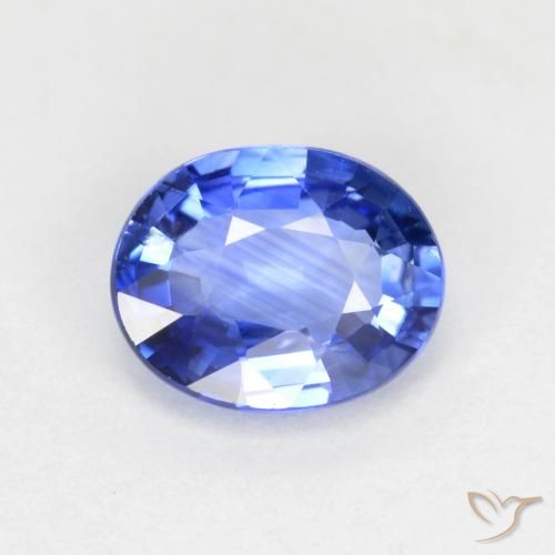 0.67ct طبيعي أزرق باستيلى زفير, بيضوي, VVS-VS