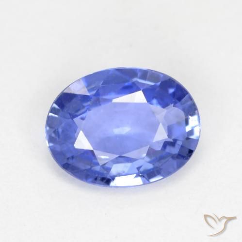 0.48ct طبيعي أزرق متوسط زفير, بيضوي, قليلا جدا