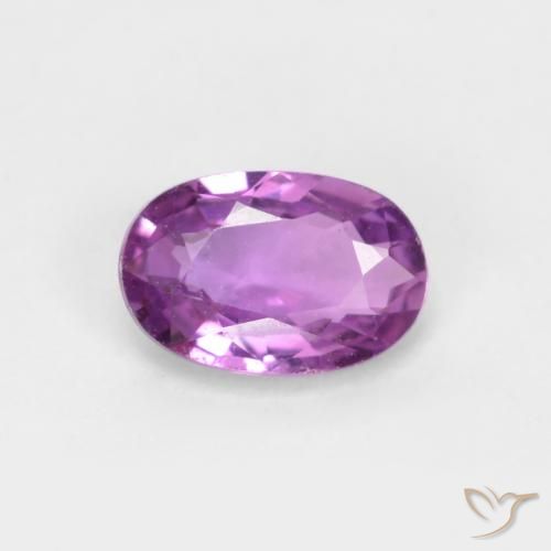 0.45ct طبيعي أرجوانى كهربائى زفير, بيضوي, قليلا جدا
