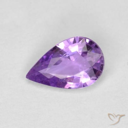 0.39ct طبيعي بنفسجى أرجوانى متوسط زفير, شكل الكمثرى, VVS-VS